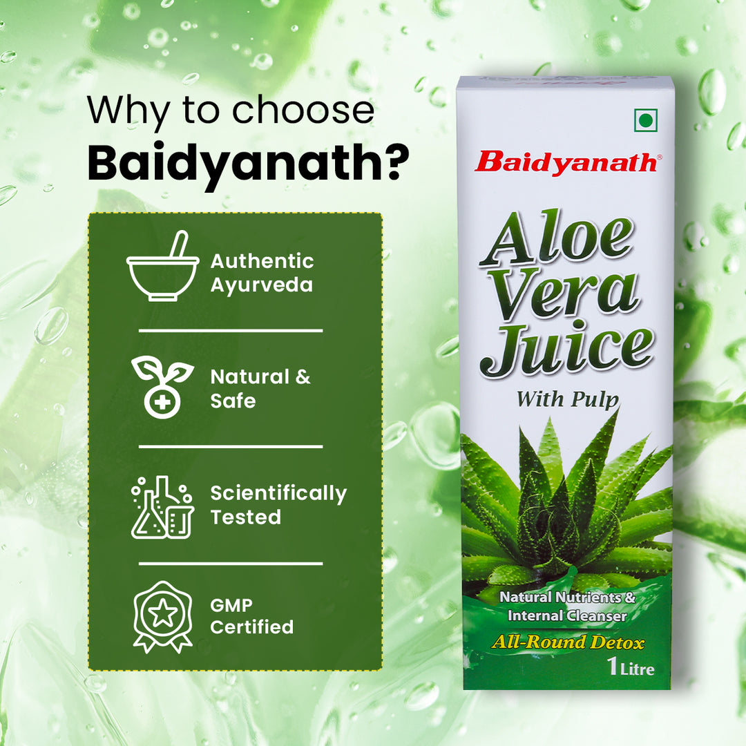 why to chosse baidyanath?, Baidyanath aloe vera juice box