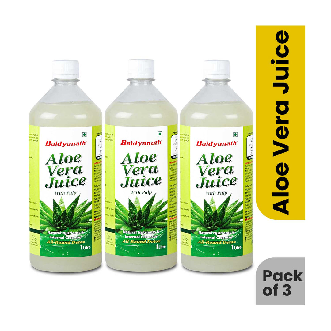 Baidyanath Aloe Vera Juice -1L* 3 Pack