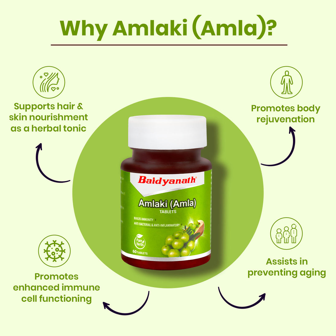 Baidyanath Amlaki (Amla) Tablets (60 Tablets)