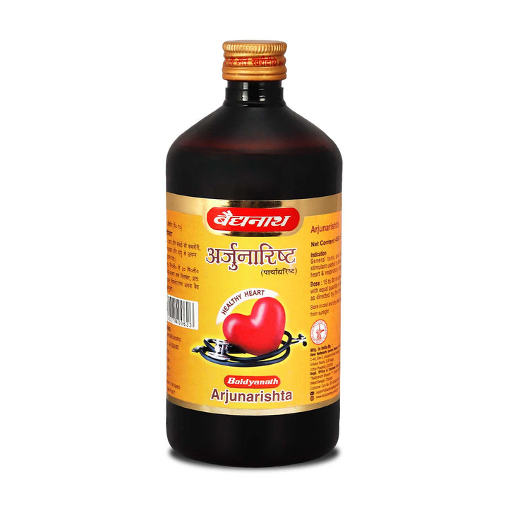 Baidyanath Arjunarishta (450 ml) for Healthy Heart and Digestion, helps to maintains Blood pressure