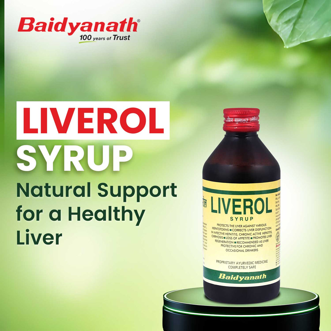 Baidyanath Liverol Syrup (200 ml) for Comprehensive Liver care