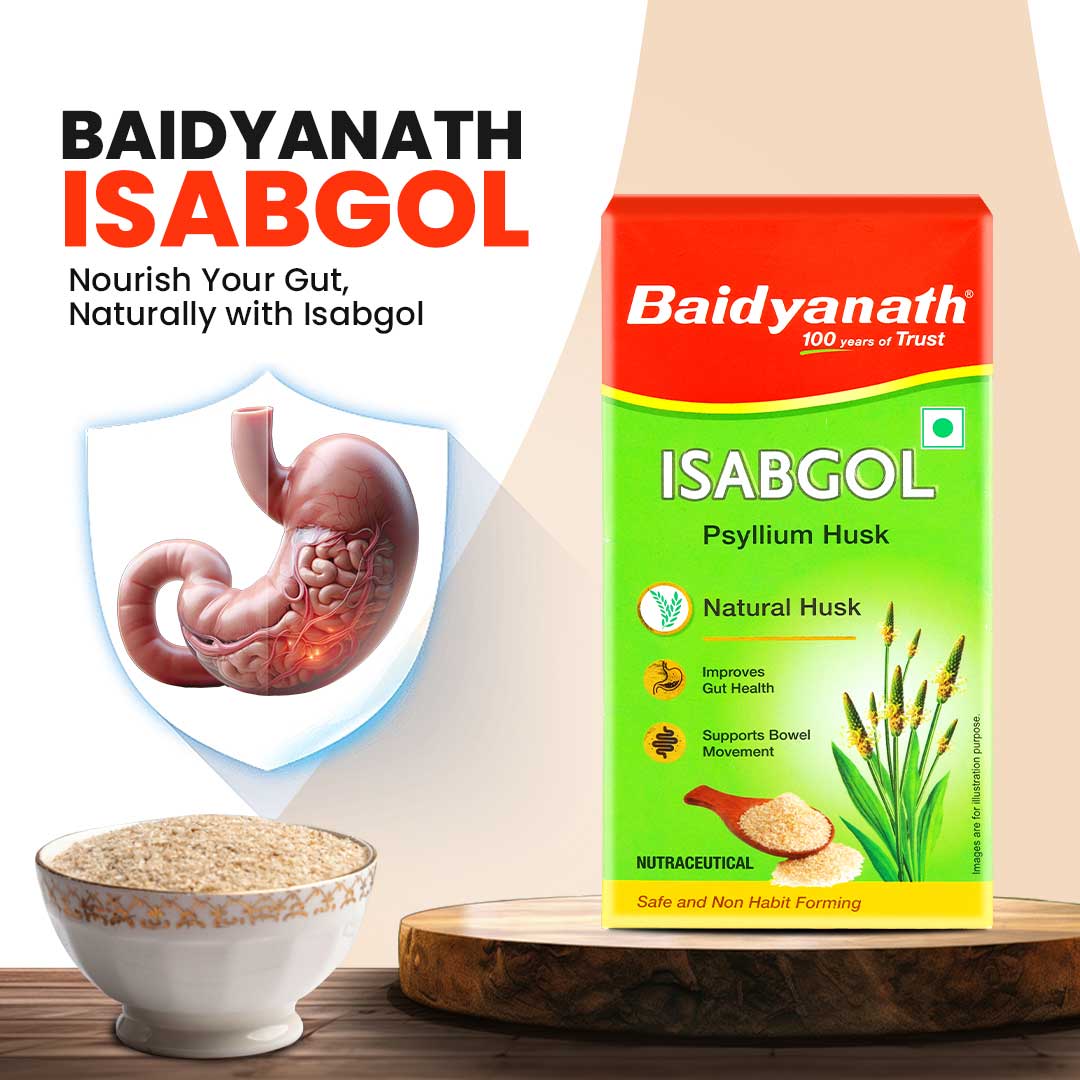 Baidyanath Isabgol (Psyllium Husk) | Healthy Digestive Tract | Rich Source Of Dietary Fibre, Gluten Free