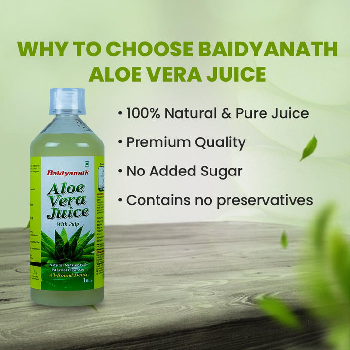 Baidyanath Aloe Vera Juice -1L* 3 Pack