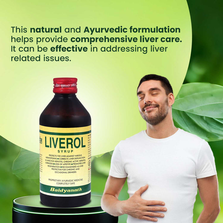 Baidyanath Liverol Syrup (200 ml) for Comprehensive Liver care