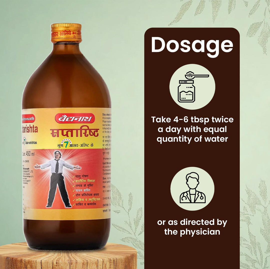 Baidyanath Saptarishta Supports Long Living 450 ml