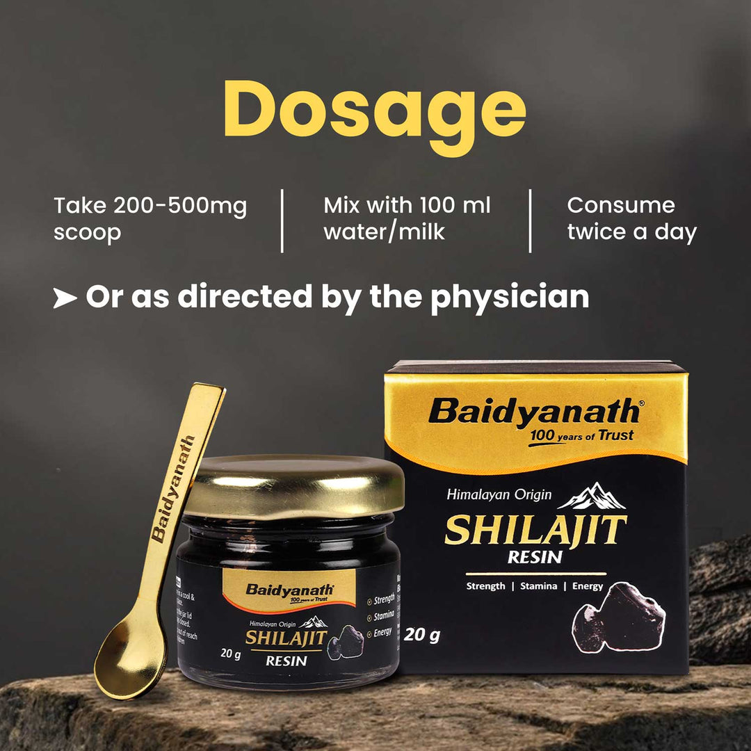 Baidyanath Himalayan Shilajit Resin| Rich in Fulvic Acid| For Strength, Power & Stamina