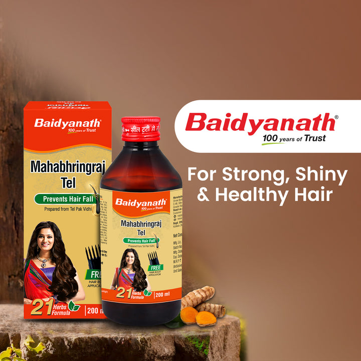 Baidyanath Mahabhringraj Ayurvedic Hair Oil (200 ml)