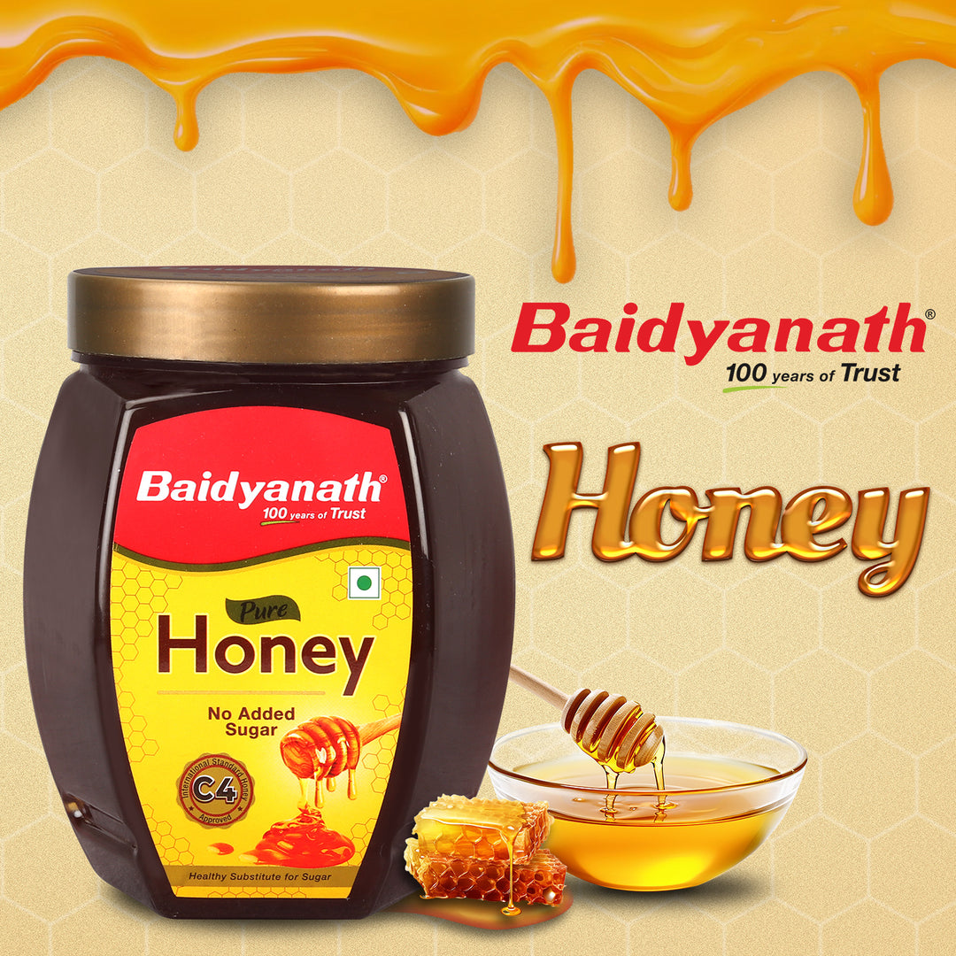 Baidyanath Honey C4 Approved, Unadulterated, Pure Honey (1 kg)