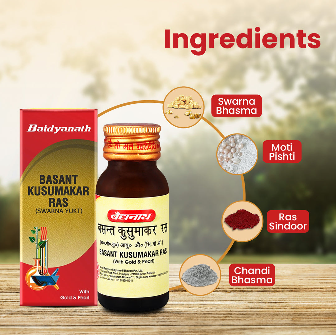 Baidyanath Basant Kusumakar Ras (30 Tablets)