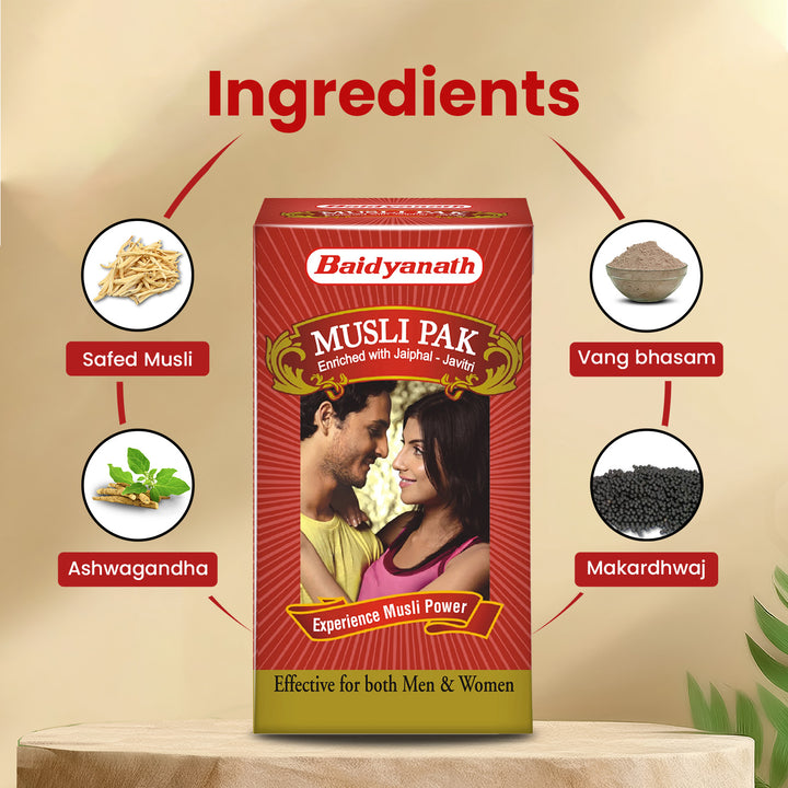 Baidyanath Musli Pak (250 g) | Helps in Maintaining Strength & Energy | Effective for Men & Women