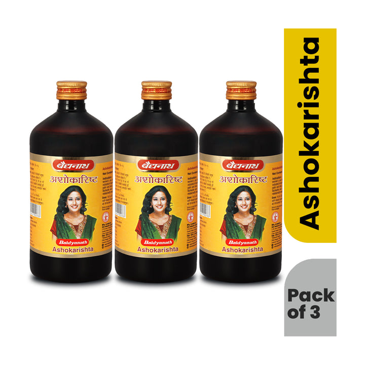 Baidyanath Ashokarishta (450 ml) (Pack of 3)