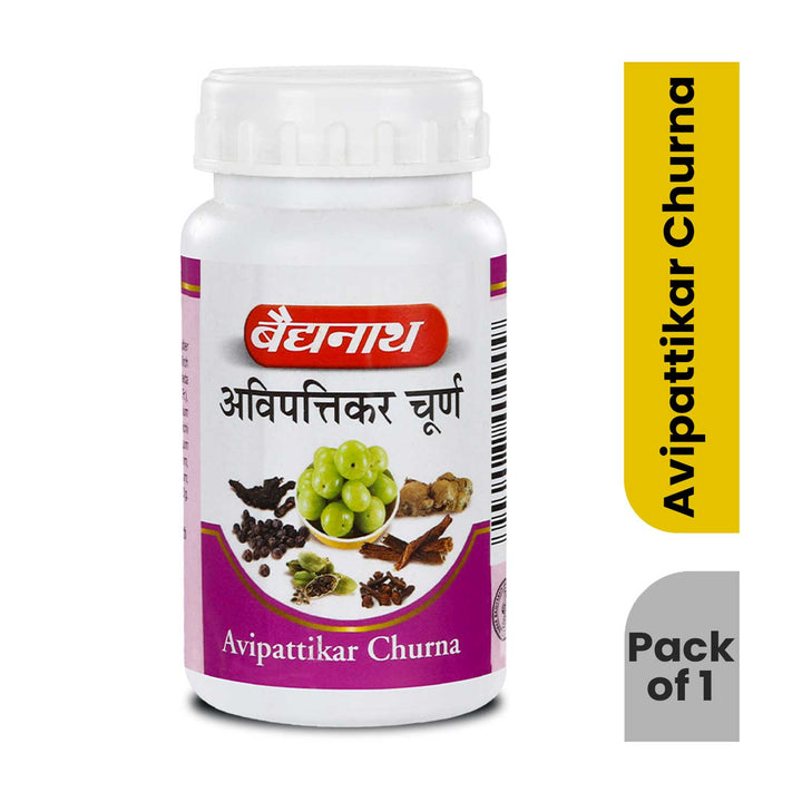 Baidyanath Avipattikar Churna - 120 g | Helpful in Hyper-Acidity & Indigestion (Pack of 1)