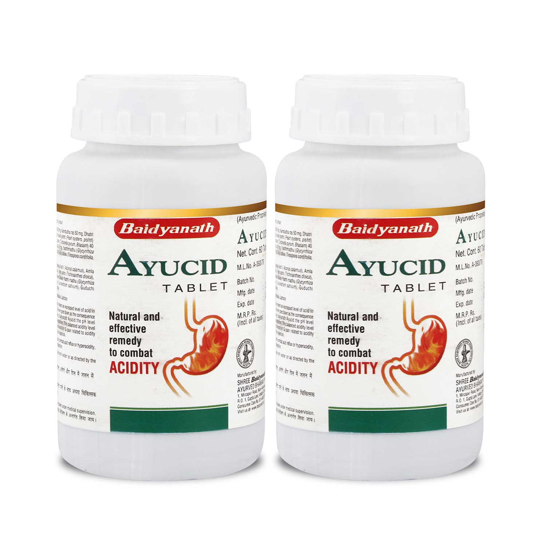 Baidyanath Ayucid Tablet 60 Tablets (Pack of 2 )