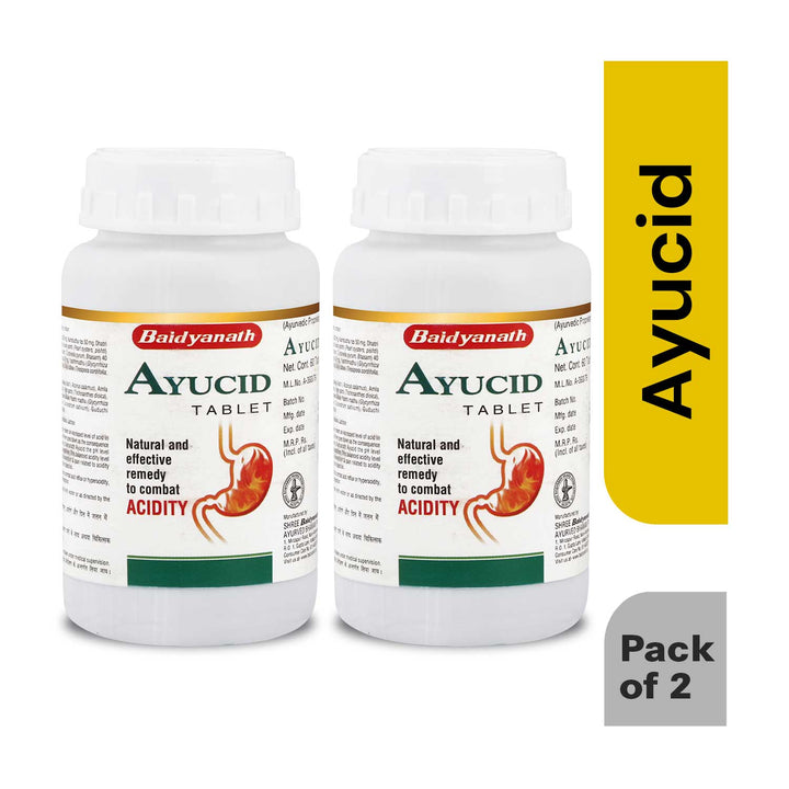 Baidyanath Ayucid Tablet 60 Tablets (Pack of 2 )