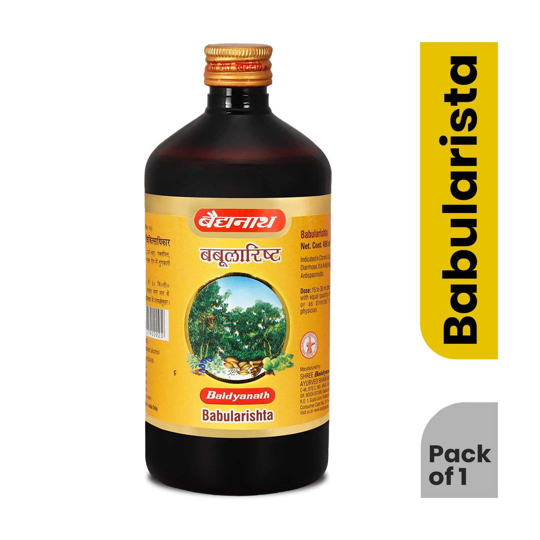 Baidyanath Babularisht Ayurvedic Tonic - 450 ml | Helps in Cough, Respiratory disorder & Chest Pain (Pack of 1)