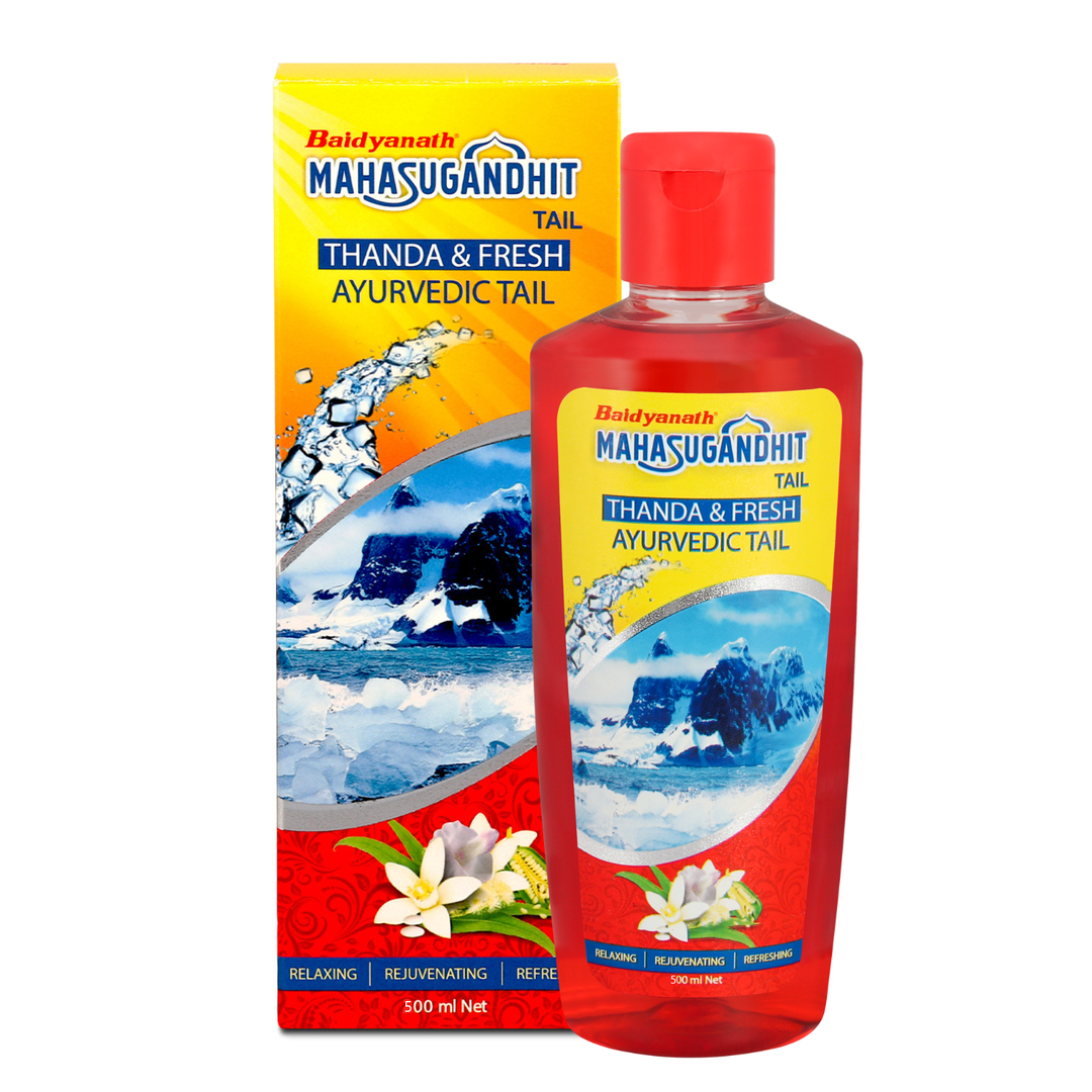 Baidyanath Mahasugandhit Tail – 500 ml Ayurvedic Oil | Helps to Calms the mind, Induces Deep Relaxation