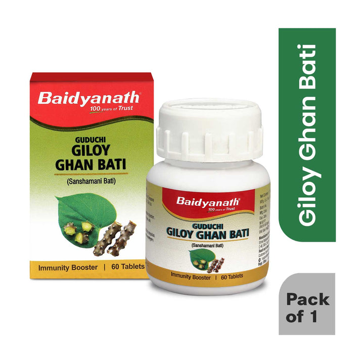 Baidyanath Giloy (Guduchi) Ghan Bati (60 Tablets)