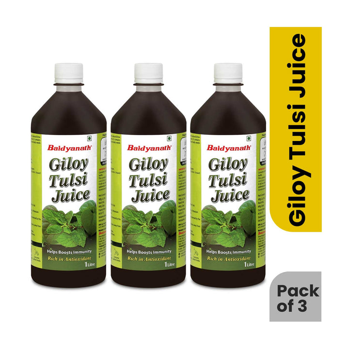 Baidyanath giloy tulsi juice pack of 3 bottle.