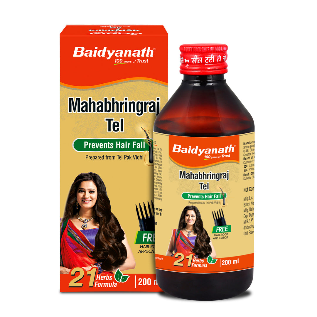 Baidyanath Mahabhringraj Ayurvedic Hair Oil -Helps for Hair Growth, Nourishment, Complete Hair Care