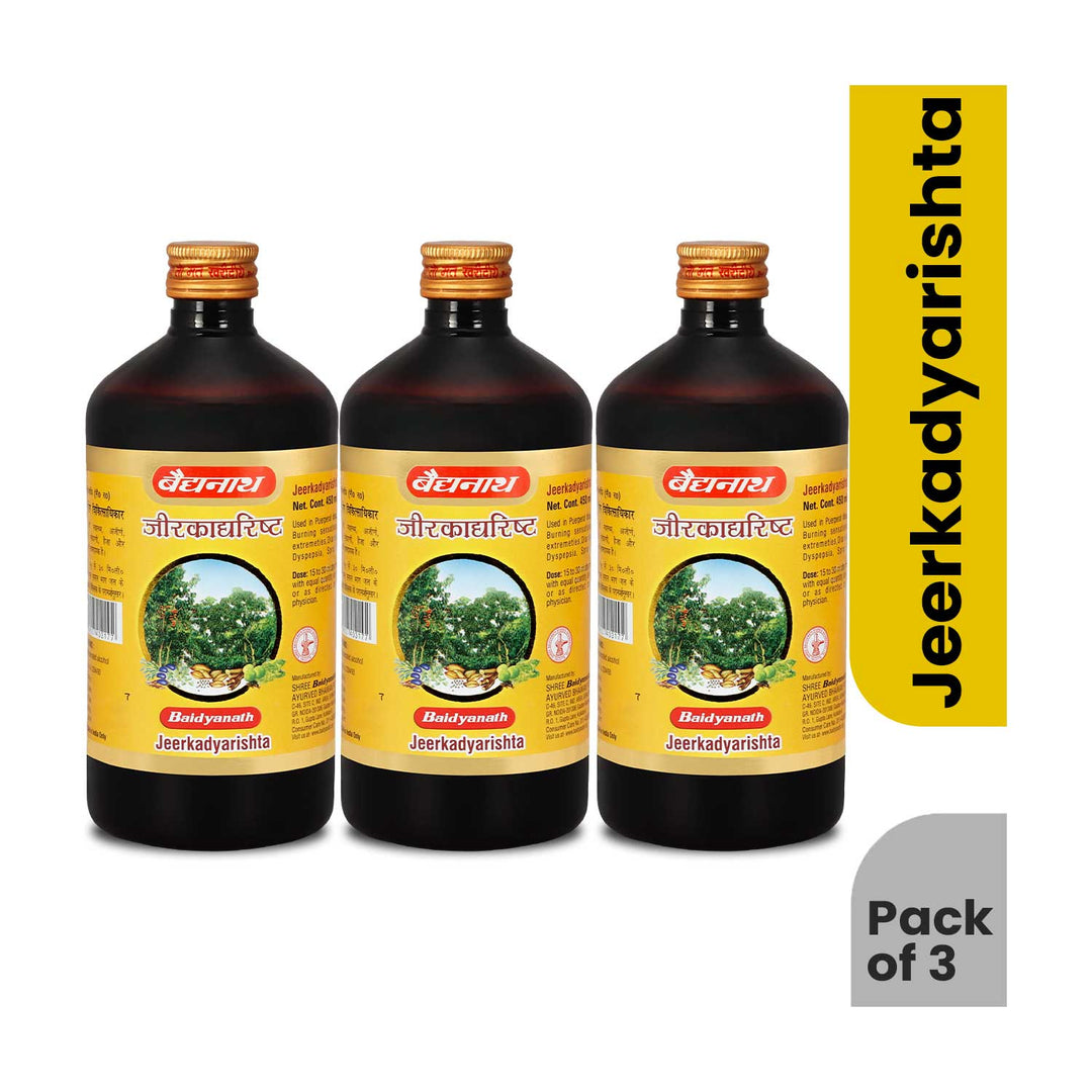 Baidyanath Jeerkadyarist Ayurvedic Tonic - 450 ml | Useful in Indigestion, Diarrhoea, Appetite loss & Stomach