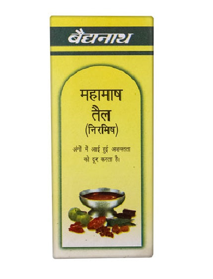 Baidyanath Mahamash Taila / Oil  Niramish - 50 ml | Helps to Relief Critical Body Pain, Numbness & Muscle weakness (Pack of 1)