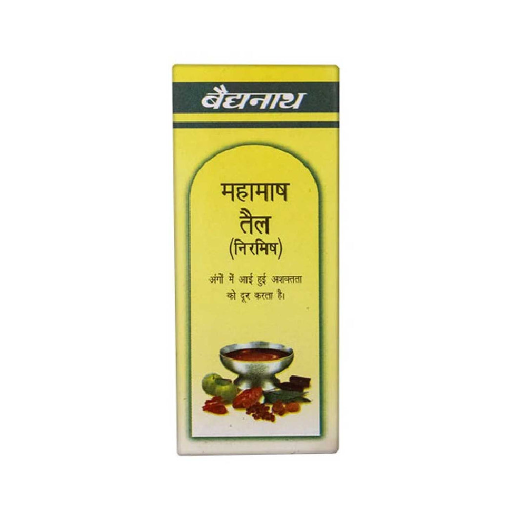 Baidyanath Mahamash Taila / Oil  Niramish - 50 ml | Helps to Relief Critical Body Pain, Numbness & Muscle weakness (Pack of 1)