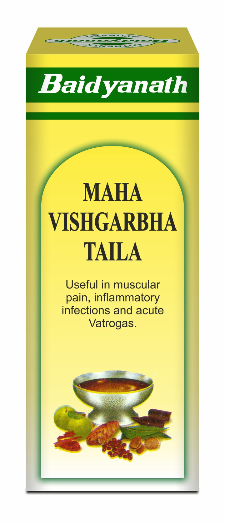 Baidyanath Mahavishgarbh Ayurvedic Oil - 100 ml | Useful in Muscular & Joint pain