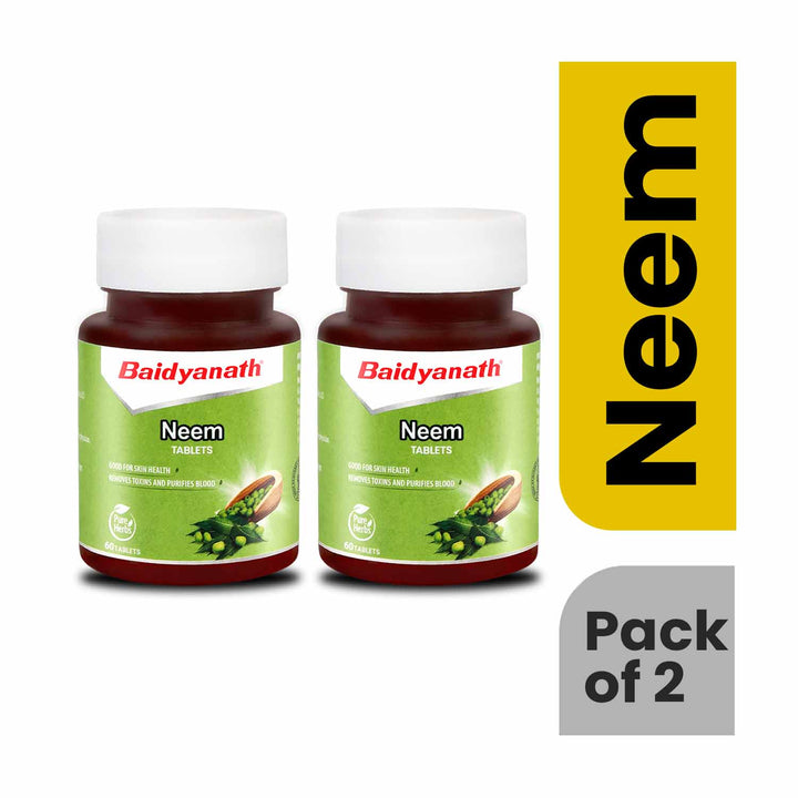 Baidyanath Neem Tablets Pack of 2 (60 Tablets)