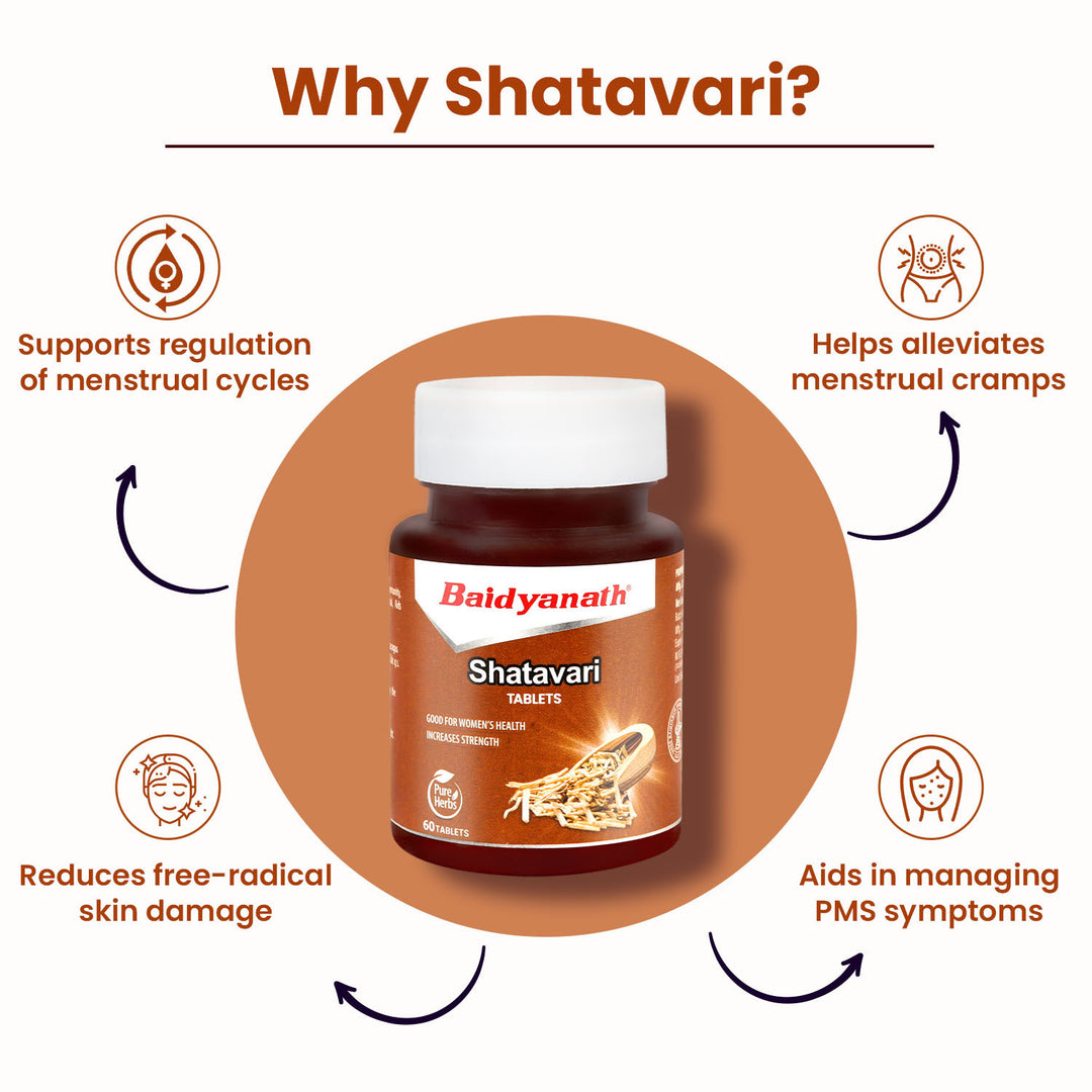 Baidyanath Shatavari Tablets 60 Tablets (Pack of 2)