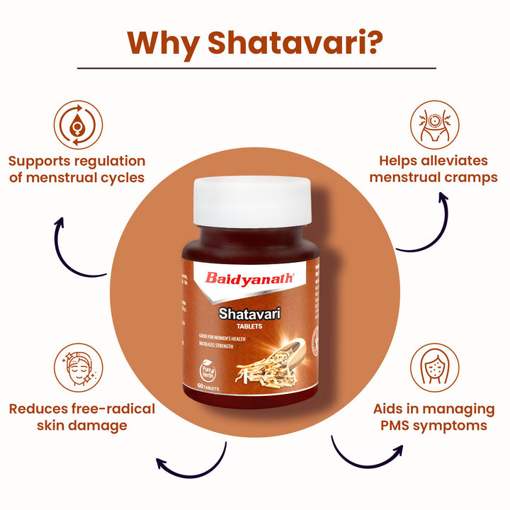 Baidyanath Shatavari Tablets (60 Tablets)