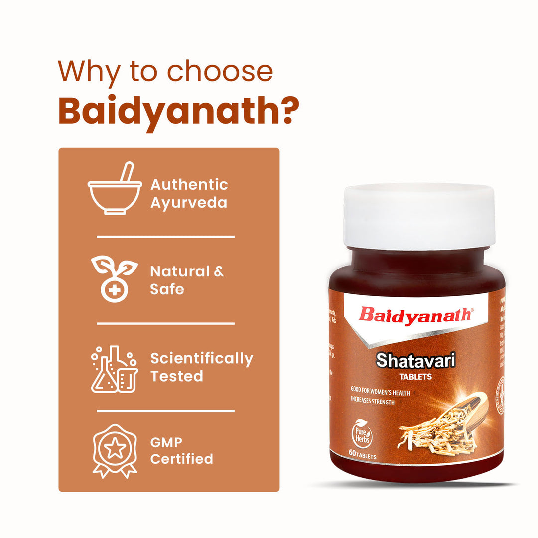 Baidyanath Shatavari Tablets (60 Tablets)