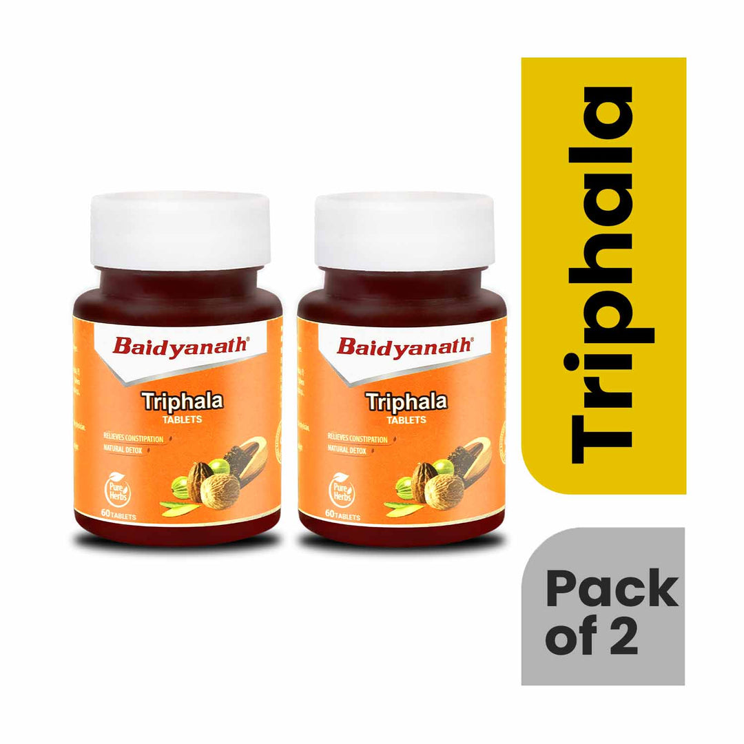 Baidyanath Triphala Tablets 60 Tablets ( Pack of 2)