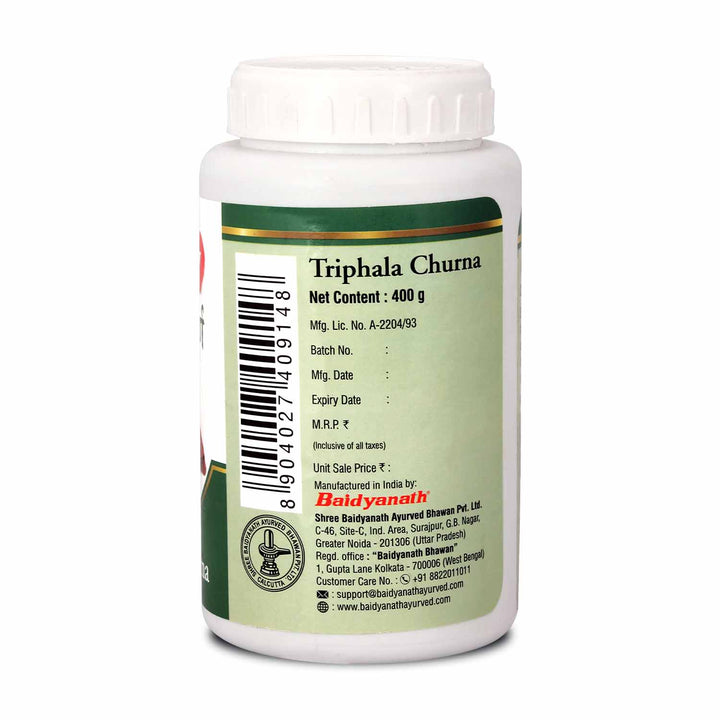 Baidyanath Triphala Churna-400g Help to Improve Bowel Movement & Indigestion, Constipation and Digestive Disorders