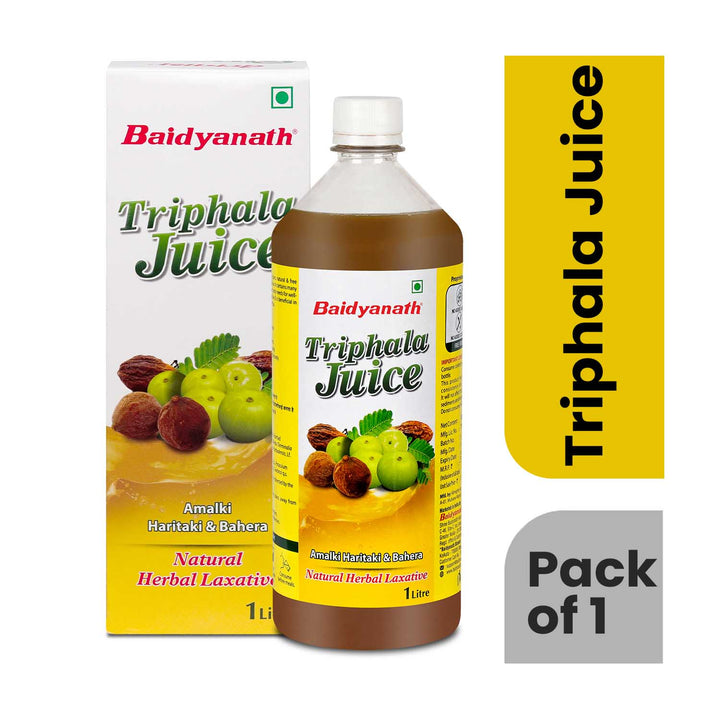 Baidyanath Triphala juice box and bottle pack of 1