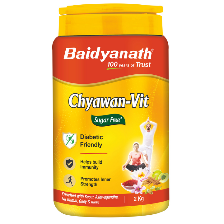 Baidyanath Sugarfree Chyawan-Vit Specially Formulated Chyawanprash With No Added Sugar- With Benefits Of Amla, Ashwagandha And Almonds| Ayurvedic Immunity Booster