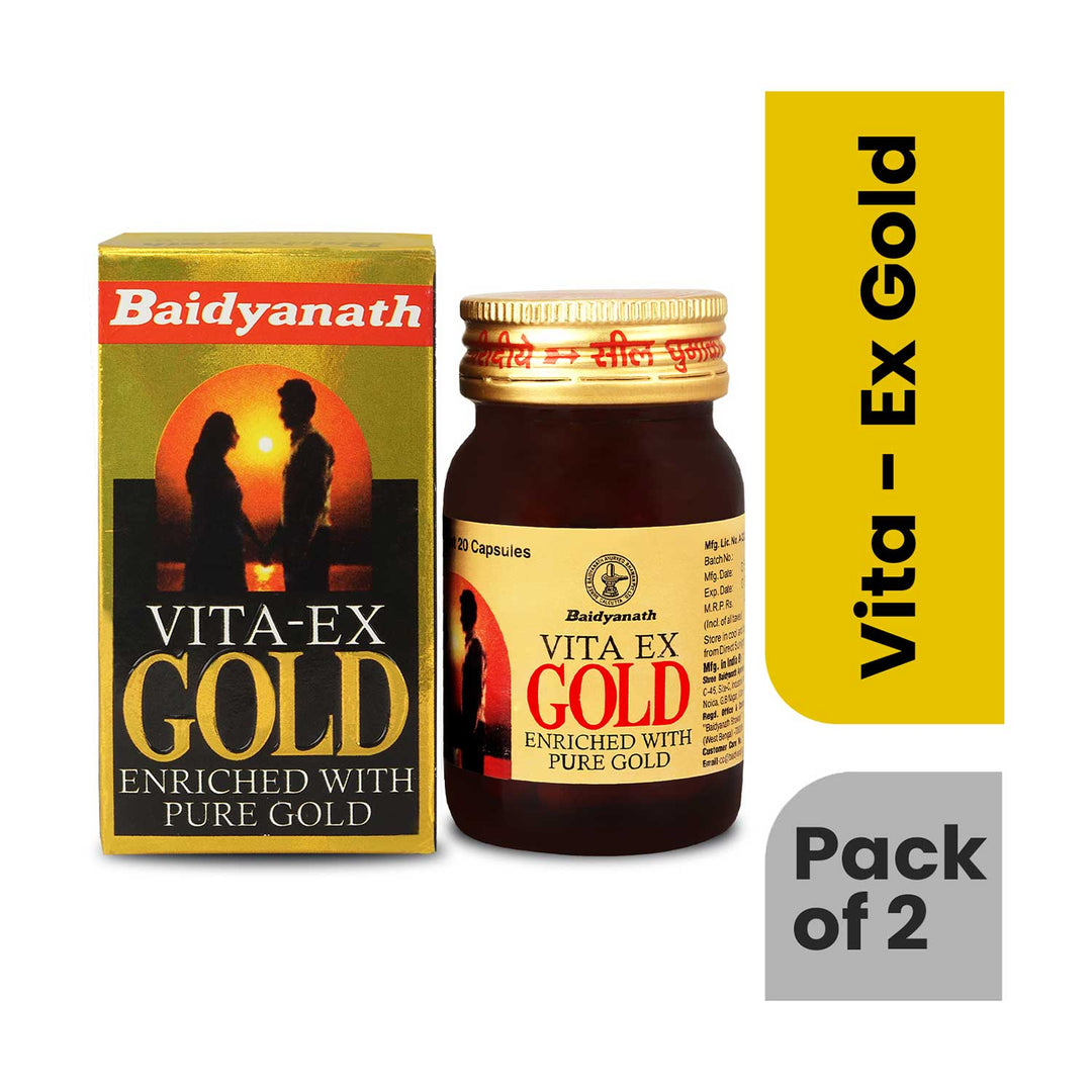 Baidyanath Vita Ex Gold For Vigour and Vitality (20 Capsules)