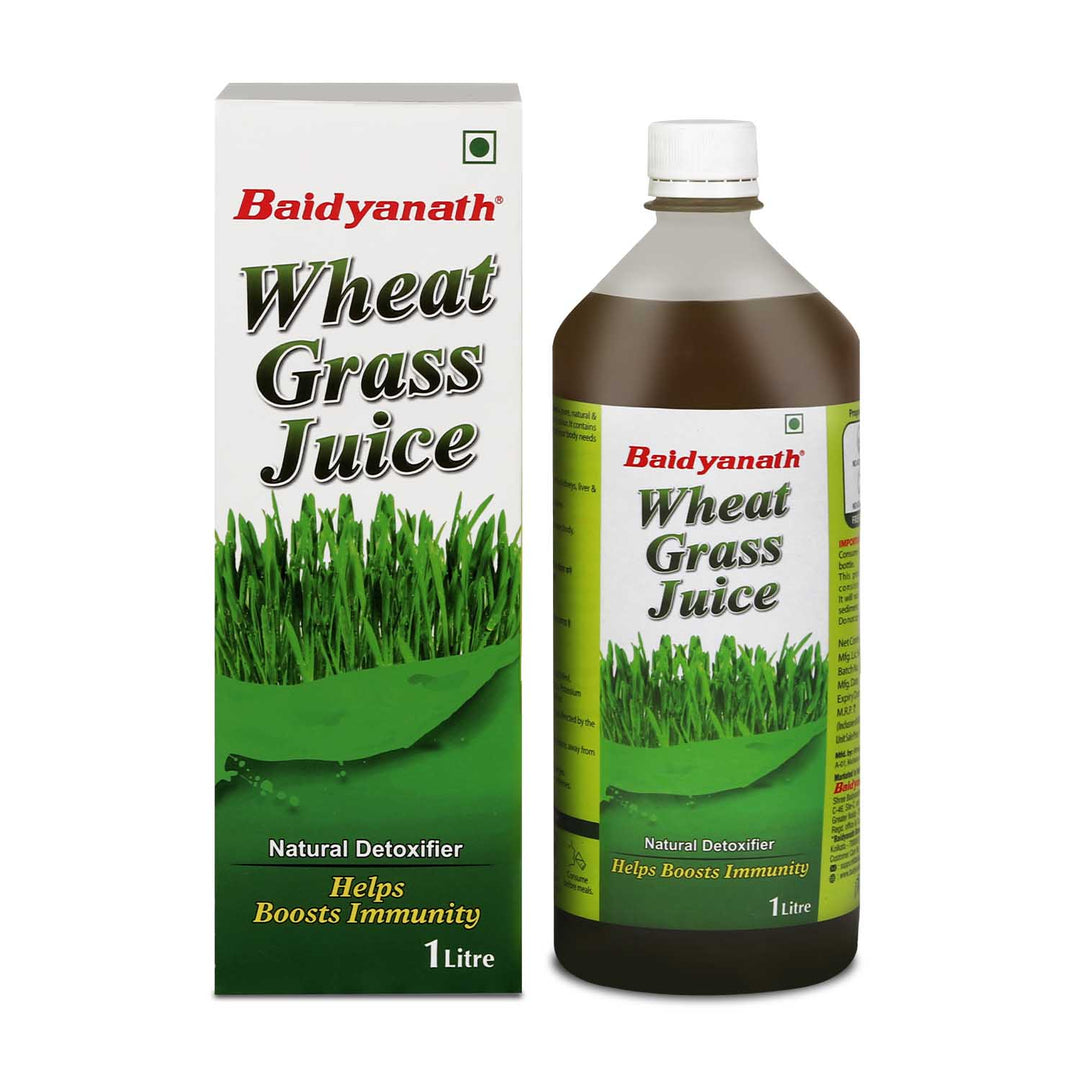 Baidyanath Wheatgrass Juice 1 L – Natural Detoxifier - Herbal Supplement to Help boost Immunity, Purifies blood Improves digestion & metabolism