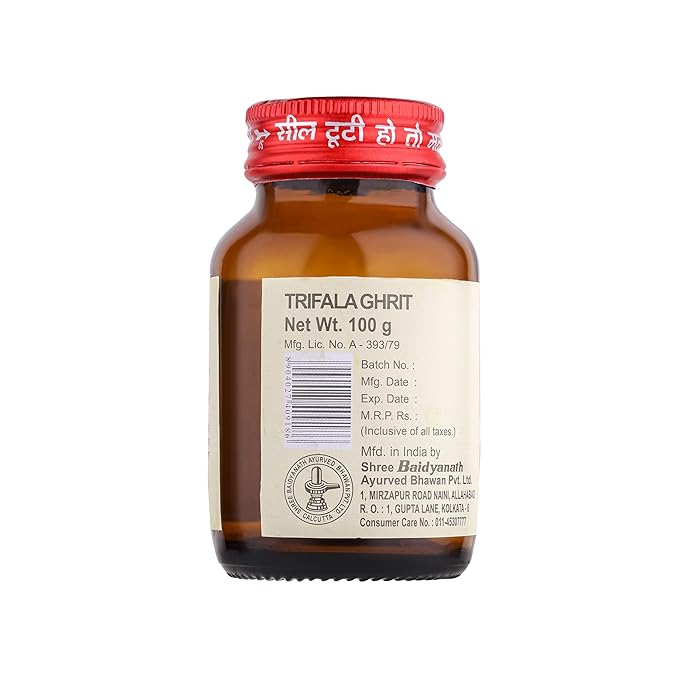 Baidyanath Triphala Ghrit |Helps in Vision, Better eye-sight & eye disorders |Relieves Dry Eyes & Eye Pain| Pack of 1 (100 gram)