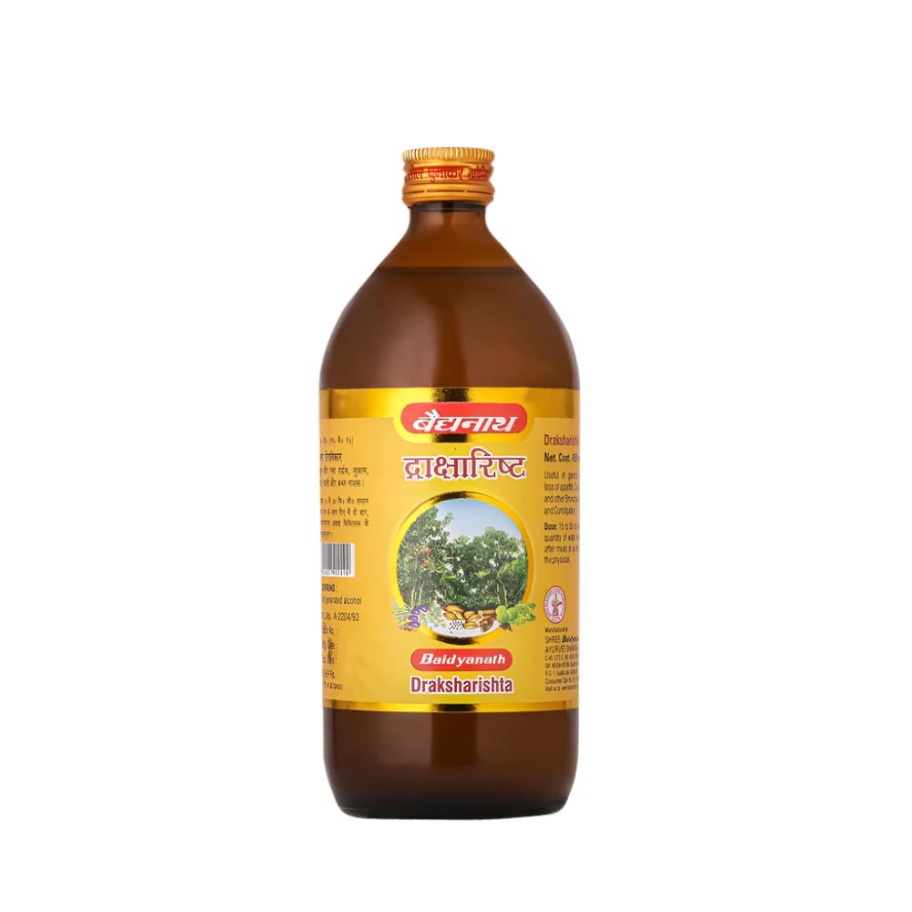 Baidyanath Drakshawrist- 450ml | Helps in digestive impairment, repiratory disorders and weakness