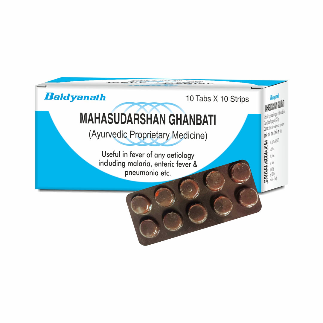 Baidyanath Mahasudarshana Ghanbati 10 X 10 Strips