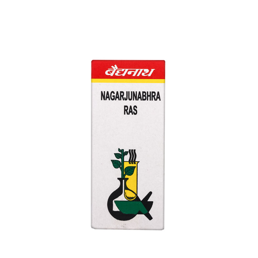 Baidyanath Nagarjunbhra Ras Helps in Heart diseases, chest pain and palpitations 40 tablets