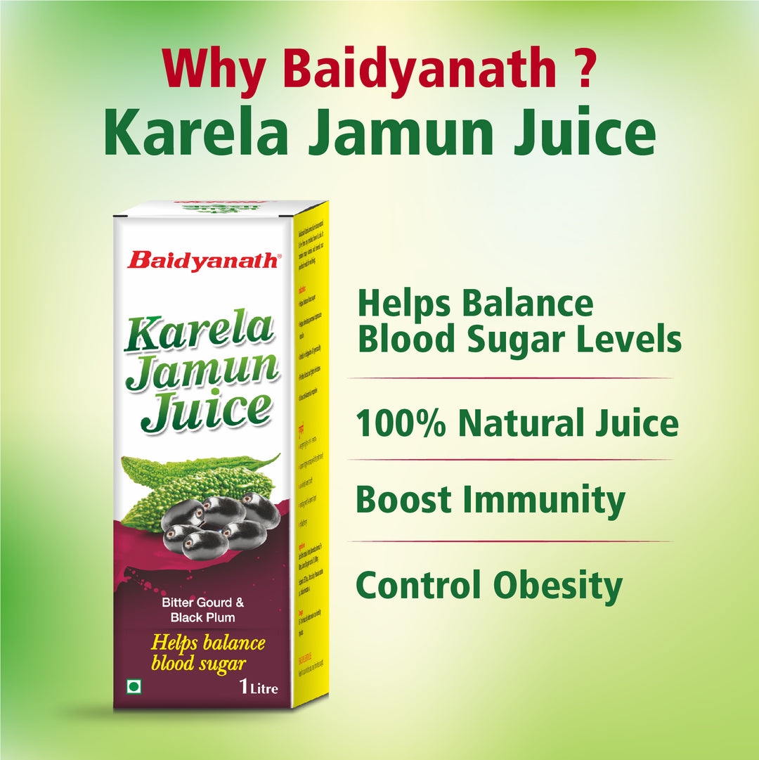 Baidyanath karela jamun juice 1 litre pack, why baidyanath karela jamun juice