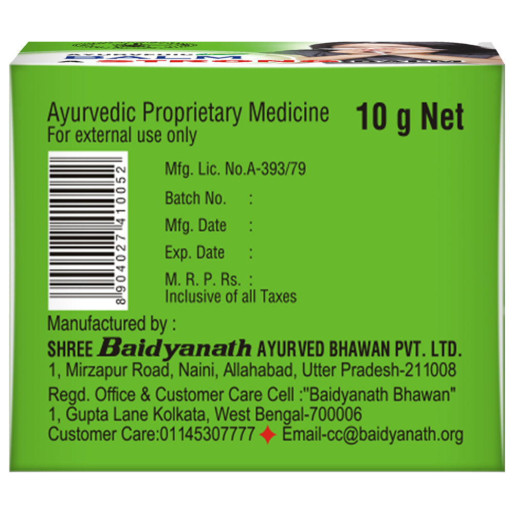 Baidyanath Ayurvedic Balm (10 g), Pack of 5